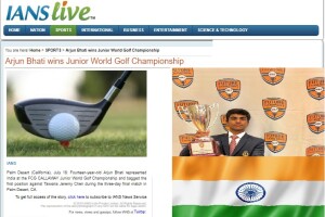 Arjun Bhati Golf